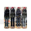 Light-colored washed straight-leg jeans for women's summer 2025 new style, high-waisted, slimming, long and narrow cigarette tube pants Item Picture